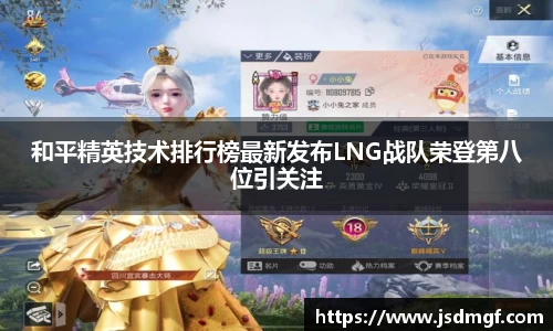 和平精英技术排行榜最新发布LNG战队荣登第八位引关注